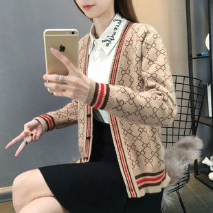 Sweater Cardigan Women's Autumn New Early Autumn Knitted Sweater Jacket Loose Korean All-match Student Trend