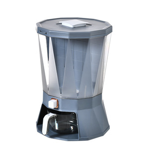 ✅ Kitchen Classification Rotating Rice Bucket Grain Compartments Press Sealed Cans Household Moisture-Proof and Insect-Proof Plastic Rice Storage