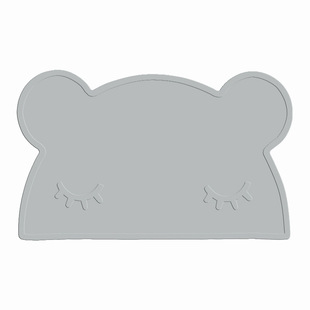 Bear shape Silicone Placemat food grade children's table mat non-slip easy to clean