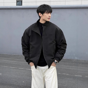 cleanfit Harrington Jacket Cotton-padded Jacket Men's Autumn and Winter American Style Vertical Collar Flying Tooling Jacket Thickened Baseball Suit