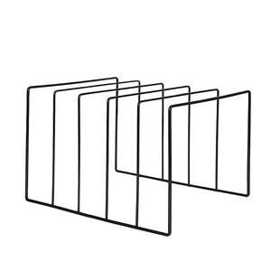 Iron Art 5-grid Extracurricular Book Classification Study Stationery Store Desktop Book Stand Display Rack Storage Rack Book Stand Magazine Rack