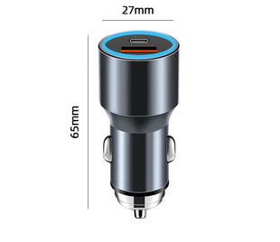 In-Stock Instant Delivery New Car Charger Fast Charging Head Alloy Car Charger Pd20W Flash Charging Mobile Phone Charger
