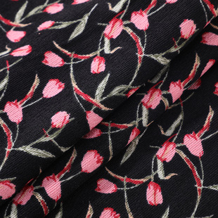 New autumn and winter corduroy printed fabric fashion dress brocade polyester corduroy children's clothing women's clothing fabric wholesale