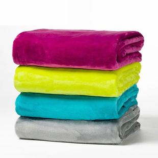 Factory Wholesale New Thickened Flannel Blanket Foreign Trade Flannel Blanket Coral Fleece Cover Blanket Milk Fleece Bed Sheet