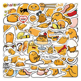 60/120 new Gudetama graffiti stickers decorative notebook luggage guitar waterproof stickers wholesale