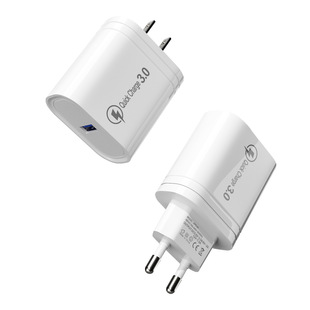 QC3.0 charger single U travel charger smartphone tablet adapter plug US gauge European gauge cross-border 2.4A