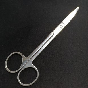 Stainless steel large curved scissors double eyelid stickers scissors makeup artist with 14cm large curved scissors beauty makeup tools scissors wholesale