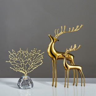 Simple Creative Fortune Tree Ornaments High-end Light Luxury Marble Living Room Wine Cabinet TV Cabinet Lucky Home Decorations