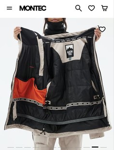 Export Nordic MONTEC Ski Suit Double Zip Design Functional Snowsuit