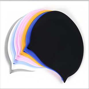 Swimming Cap for Men and Women with Long Hair, Comfortable Ear Protection Swimming Cap for Adults and Children, Factory Direct Sales