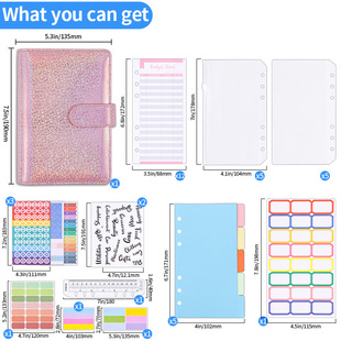 in stock Wholesale Ginestar a6 Loose-leaf Bookkeeping Notebook Leather PU Hand Book Loose-leaf Removable Inner Page Book