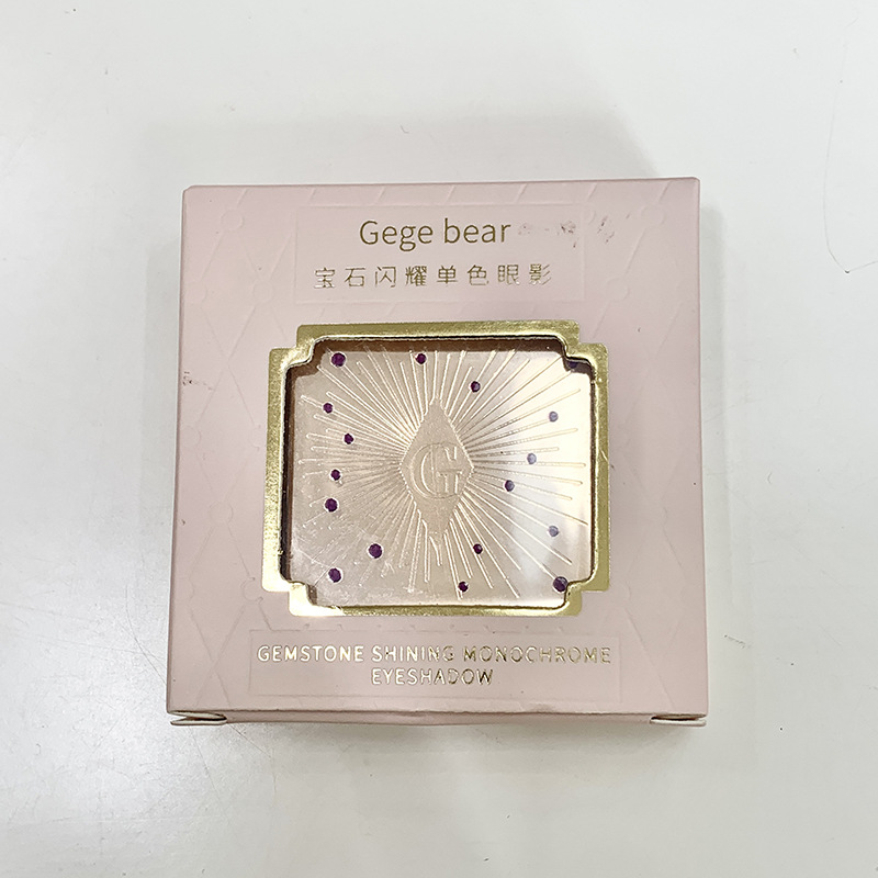 Gege Bear Gemstone Shine Single Color Eyeshadow Soft Pink Multi-Color Eyeshadow Mashed Potato Matte Finish