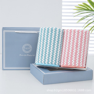 Coral fleece towel gift box custom logo companion gift business holiday wedding high-end gift box towel wholesale