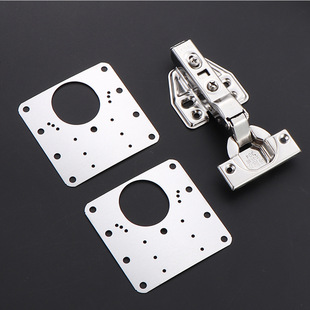 Hinge stainless steel repair piece cabinet door thickened fixed plate furniture damage repair piece hinge hardware repair plate