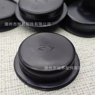 Wholesale painted plaster doll bottom stopper universal black rubber bottom stopper piggy bank bottom lid stopper bottom plate