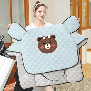 Windshield quilt summer thin girls electric car UV protection sunscreen motorcycle windproof summer windshield quilt wholesale