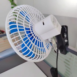 Tricycle battery car truck truck 10 inch small fan 12V36V48V60V five leaf can shake head DC clip fan
