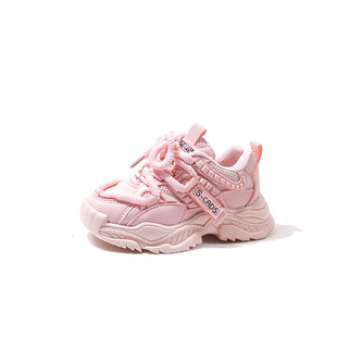 Girls' sneaker 2024 New Spring and Autumn Mesh Children's Running Torre Shoes Boys White Shoes Breathable Casual Shoes