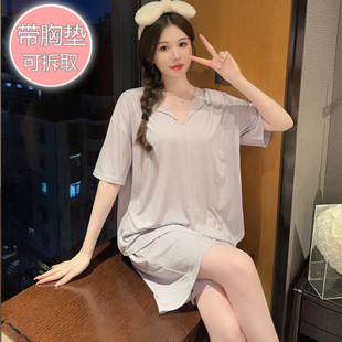 240kg pajamas women's summer new sweet high-end short sleeve shorts plus size 220kg home wear