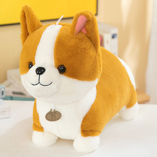 Cute Corgi Doll Puppy Pillow Doll Children's Bed Sleeping Doll Plush Toy Female Birthday Gift