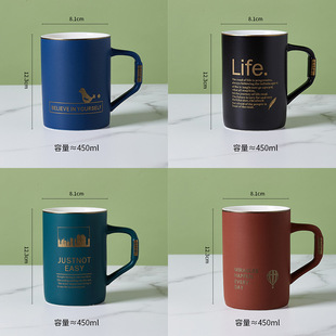 Cup Mug Drinking Water Summer Household Ceramic Coffee Milk Men and Women Tea Cup Simple ins Niche Office