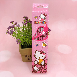 Cute Sanrio Wooden Pencil Girl Cute Cartoon Good-looking Wooden Pencil Pupils Writing Pencil for Primary School Students