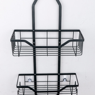 Bathroom Storage Rack Wall Bathroom Toilet Wall Hanging Three-layer Hanging Basket Toilet Hollow Storage Drain Storage Rack