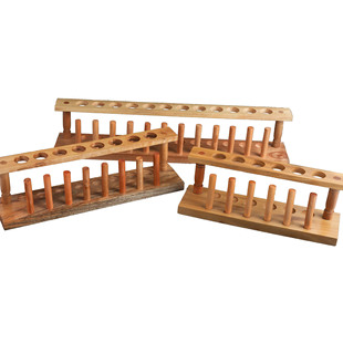 Wooden test tube rack 6 holes 8 holes 12 holes with column test tube rack aperture 21mm chemical test tube holder