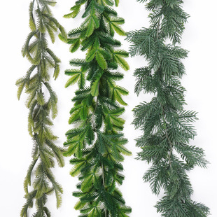 Simulation Rattan Cross-border Hot Selling Christmas Rattan PE Pine Needle Simulation Rattan Dining Table Home Christmas Decoration Rattan