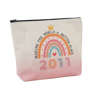 Popular Manufacturer Customized Thickeneded Cosmetic Bag, Stain-Resistant Canvas Bag, Coin Bag, Portable Storage, Large-Capacity Toiletry Bag