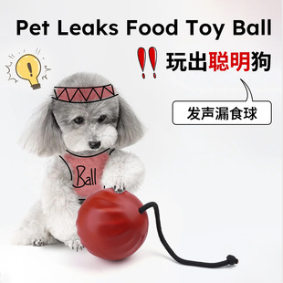 Pet dog self-hi relief food leakage ball bite resistant puppy hidden food training toys sound slow food toys wholesale