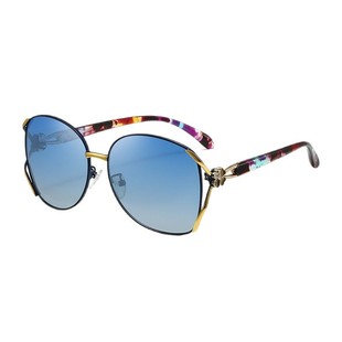 New Ocean Film Metal Frame Women's Polarized Sunglasses Fashion Street Photography Anti-Uv Sunglasses Driving Travel