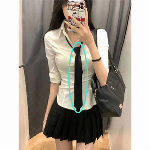 suit Female Student Original JK Long-sleeved Shirt Tight Waist Slim-fit Pure Desire Style Shirt Pleated Skirt Short Skirt Two-piece Set