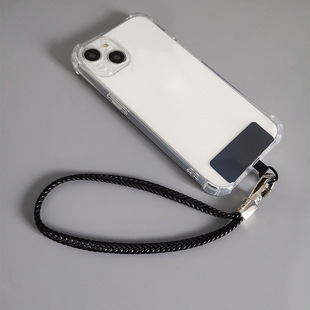 Mobile phone shell clip Universal Stainless Steel card universal pendant patch clip lanyard hand rope metal strong and durable