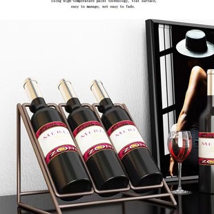 Amazon red wine bottle rack wall-mounted wine rack decoration wine rack display rack storage rack decorative table top wine