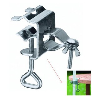 Outdoor Patio Umbrella Fixing Clip Bracket Beach Umbrella Small Clip Balcony Umbrella Rack Outdoor Table Holder Umbrella Rack Cross Border