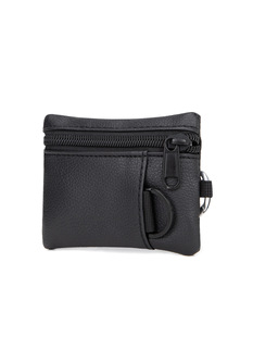 With Lanyard, Simple Camping, Climbing, Fishing, Leather Coin Storage, Zipper Card Holder, Key Headphone Bag