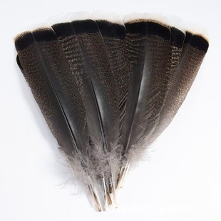 Wholesale handmade DIY decorative feather flower turkey flat headdress material crafts accessories clothing accessories feather