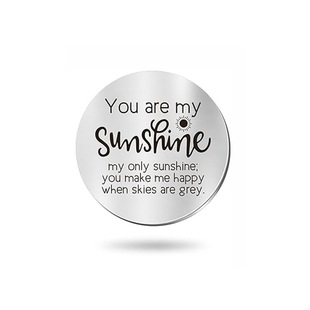 Friendships stainless steel key chain good friend double-sided lettering inspirational birthday leather key chain