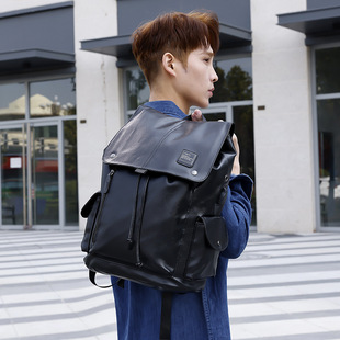 New Men's Backpack Outdoor Waterproof Travel Bag Business Men's Backpack Large Capacity Drawstring Leisure Backpack Trendy