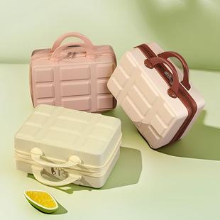 Vintage Suitcase 14 Inch Cosmetic Case Small Suitcase Women's Mini Accompanying Gift Small Portable Password Case Suitcase