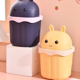 Desktop Trash Can Creative Office Home Bedroom Living Room Kitchen Trash Can Sanitary Bucket Desk Trash Basket