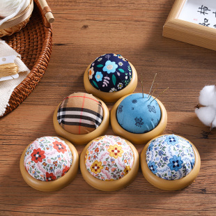 2023 Color Fabric Needle Insertion Pastoral Style Imitation Bamboo Japanese Style Sewing Needle Insertion Sewing Needle Storage Base Home Sewing