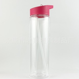 Трансграничный спот 700ml однослойная соломка ps пластиковая чашка удобная всасывающая насадка для наружного спорта чайник для печати логотипа
