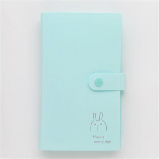 Business Card Book Transparent Travel Cartoon Photo Card Book Moving Ticket 3-inch Business Card Bag for Male and Female Students