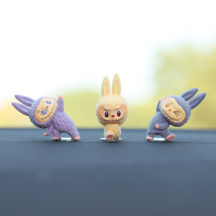 Car Display Ornaments, Center Console, Car Cartoon Decoration, Yoga Labubu Car Interior Supplies, Popular Goddess