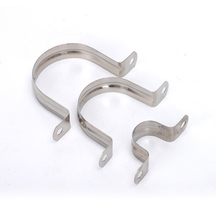 304/201 Stainless Steel Pipe Clamp Pipe Clamp Riding Pipe Bracket Pipe Buckle Hose Hoop Water Pipe Clamp U-Shaped Pipe Clamp Hoop
