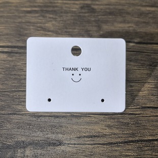 200 order spot earrings earrings card hairpin foreign trade paper card LOGO printing processing earrings cardboard