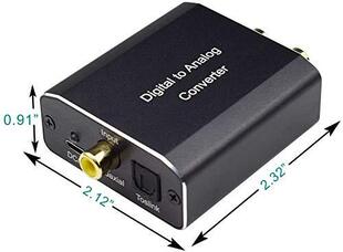 Digital to Analog Audio Converter Hdiwousp 192 kHz DAC Digital Coaxial and Optical Tos