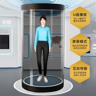 10,1-дюймовый 3D голографический склад AI цифровой человек диалог витрина голосовой интерактивный голографический модуль прозрачный экран все в одном